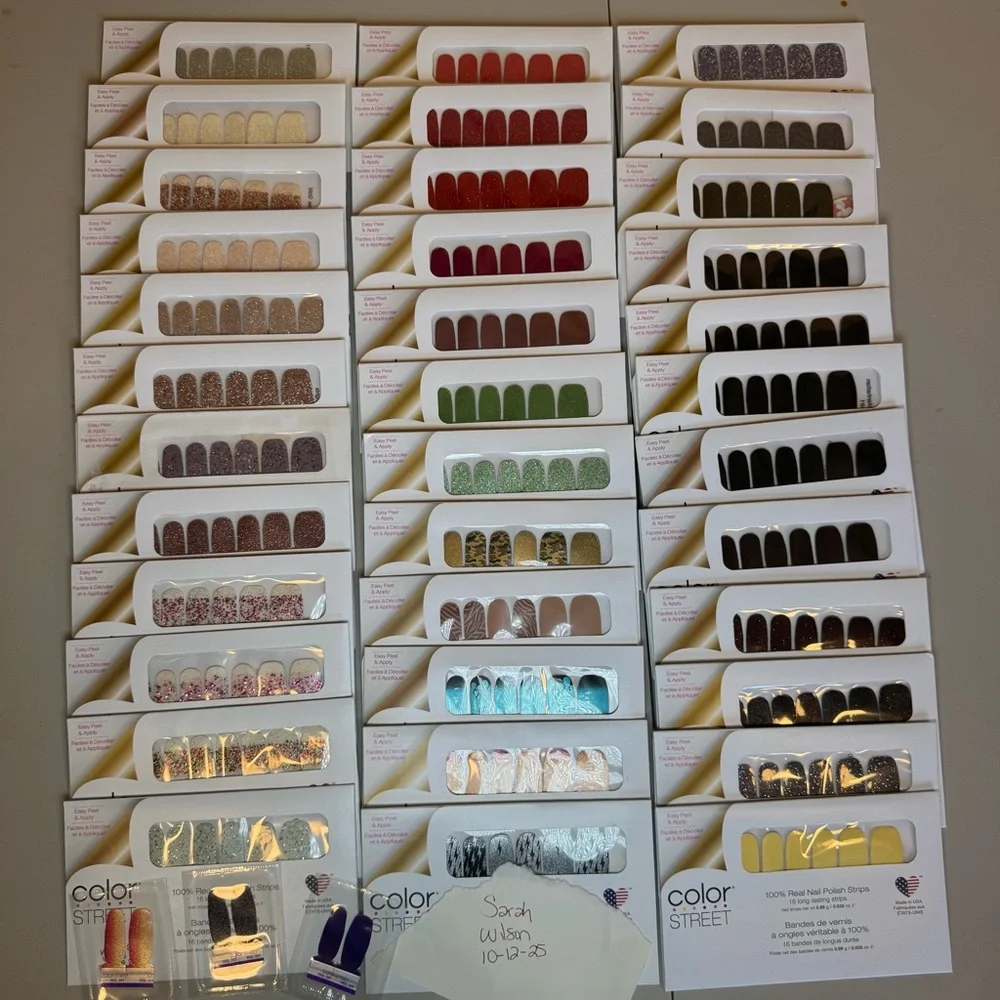 Color Street Nail Strips Set - 36 Unopened - No Dry Time - Picture 1 of 3